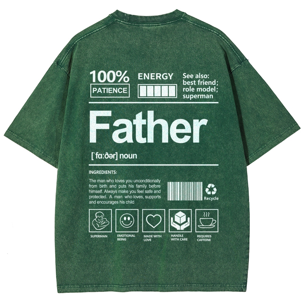 Father Unisex Fit Washed T-Shirt