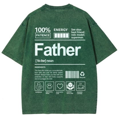 Father Unisex Fit Washed T-Shirt