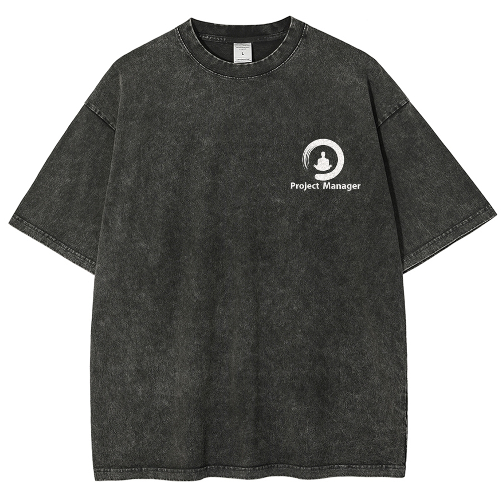 Project Manager Unisex Fit Washed T-Shirt