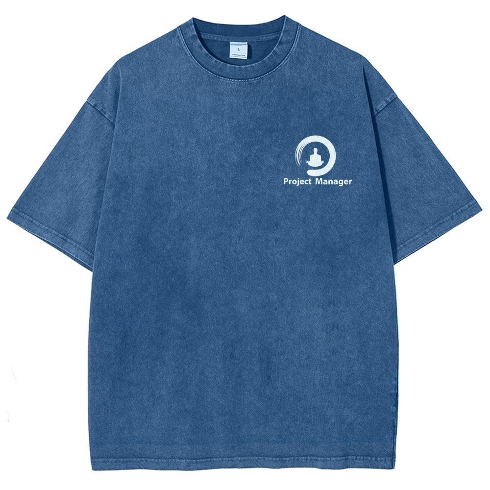 Project Manager Unisex Fit Washed T-Shirt