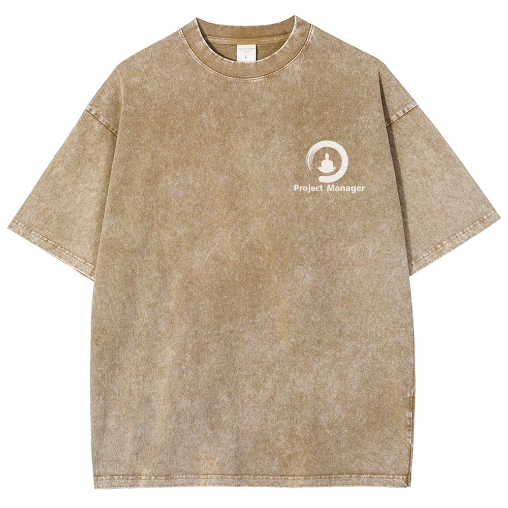 Project Manager Unisex Fit Washed T-Shirt