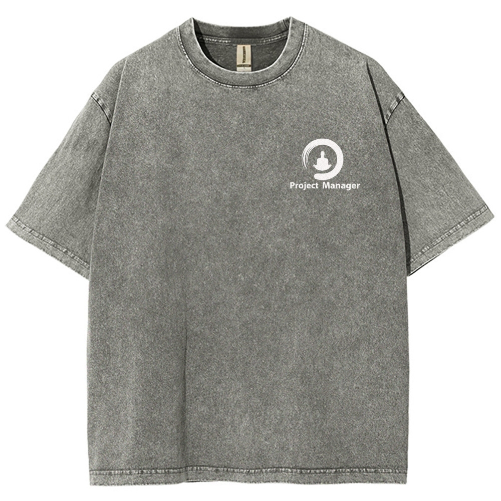 Project Manager Unisex Fit Washed T-Shirt