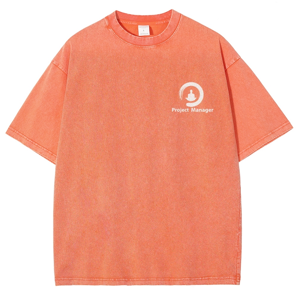 Project Manager Unisex Fit Washed T-Shirt