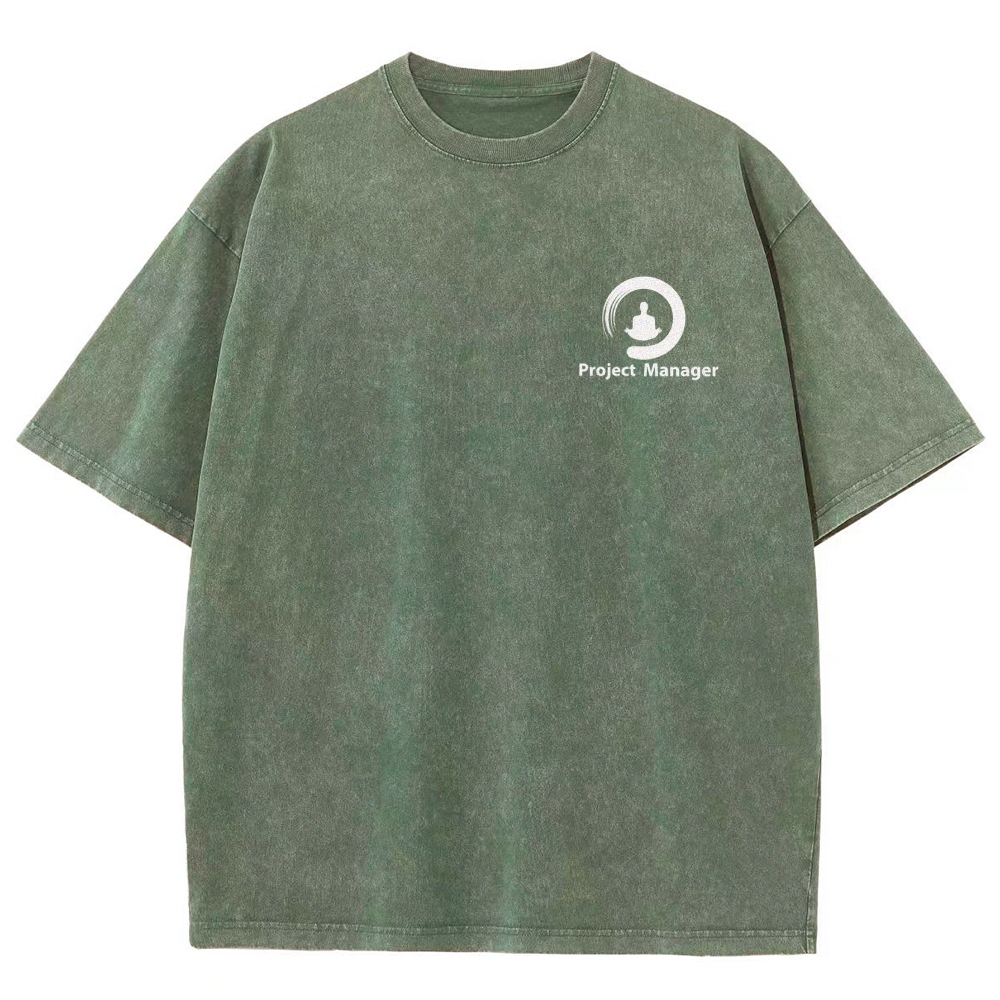 Project Manager Unisex Fit Washed T-Shirt