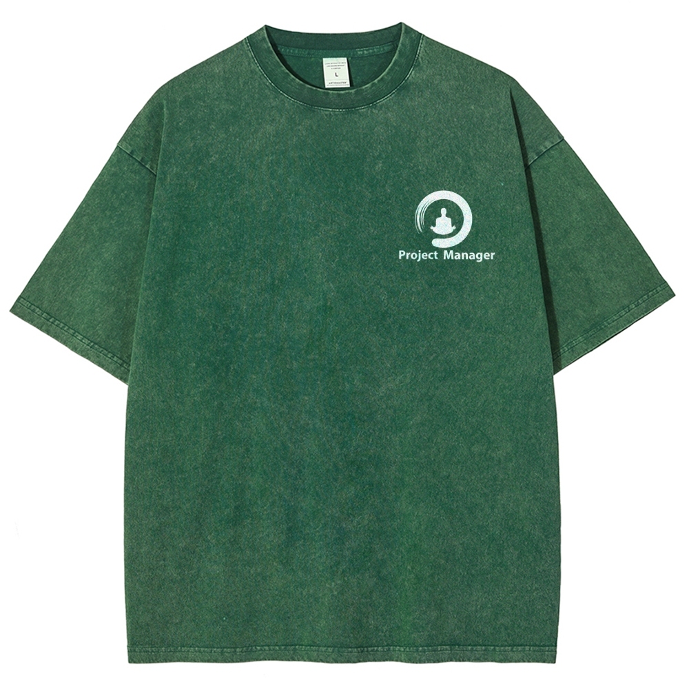 Project Manager Unisex Fit Washed T-Shirt