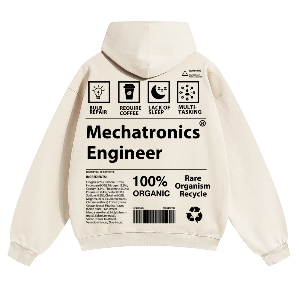 Mechatronics Engineer Unisex Casual Prints Hoodie