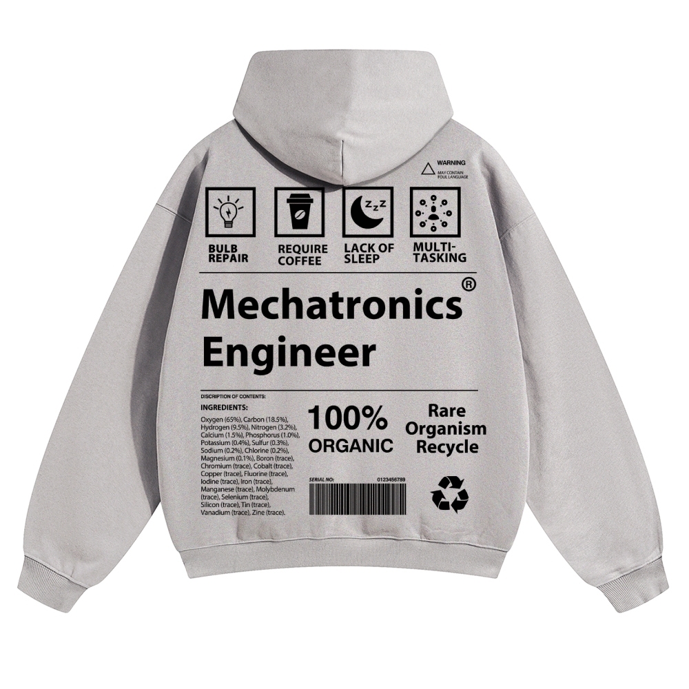 Mechatronics Engineer Unisex Casual Prints Hoodie
