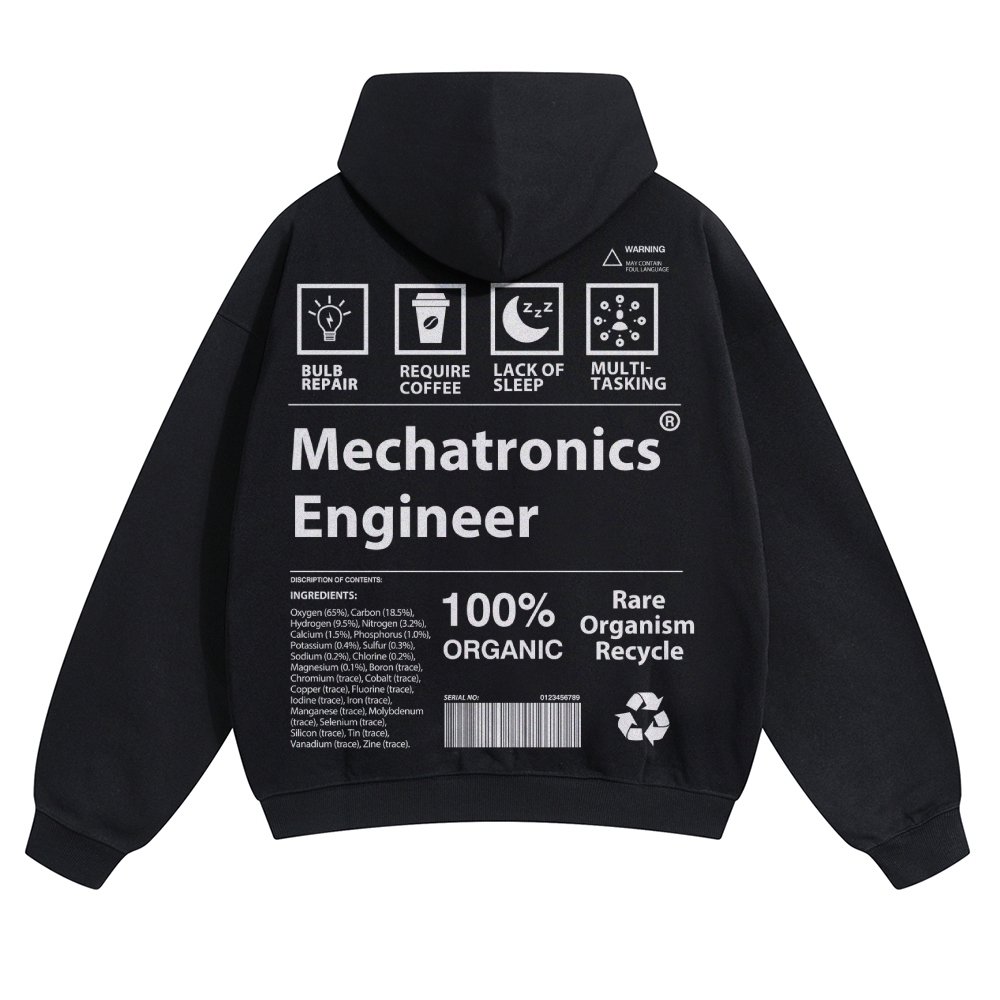 Mechatronics Engineer Unisex Casual Prints Hoodie