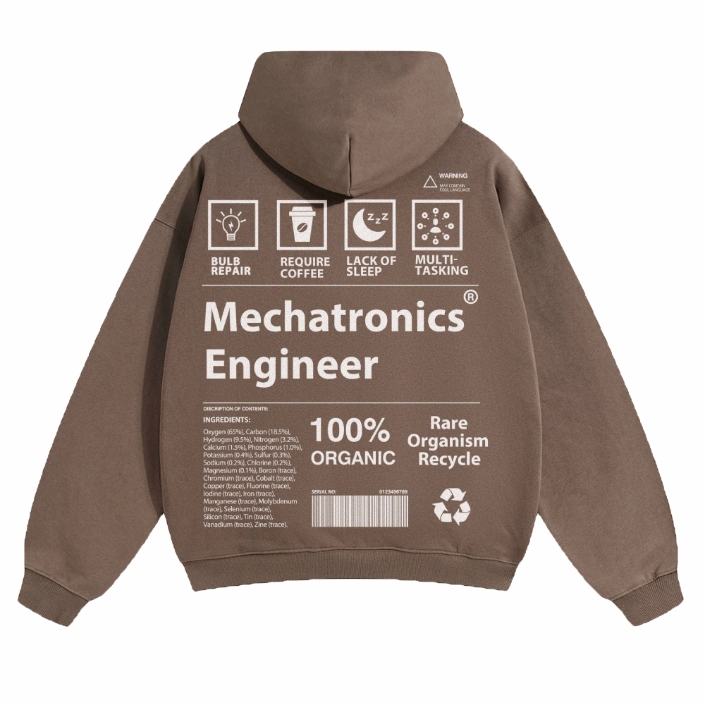 Mechatronics Engineer Unisex Casual Prints Hoodie