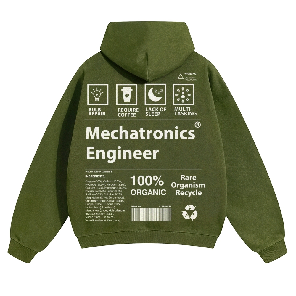 Mechatronics Engineer Unisex Casual Prints Hoodie