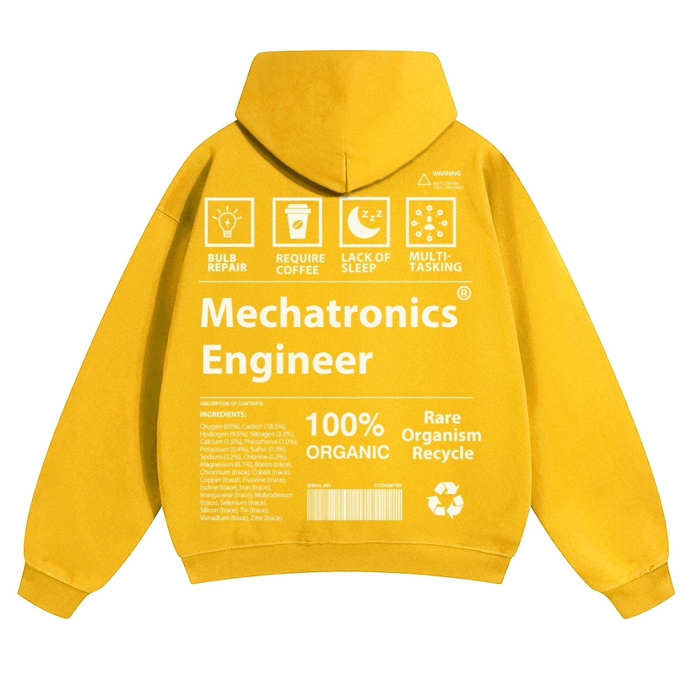 Mechatronics Engineer Unisex Casual Prints Hoodie
