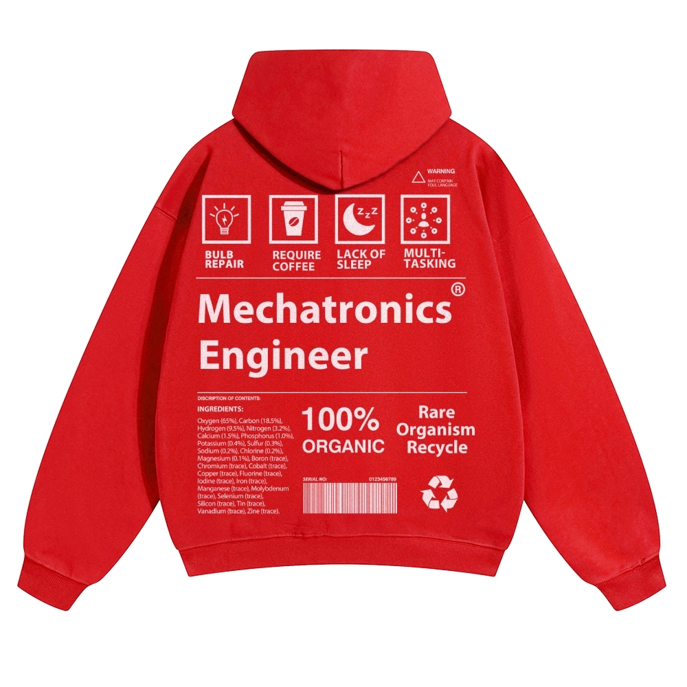 Mechatronics Engineer Unisex Casual Prints Hoodie