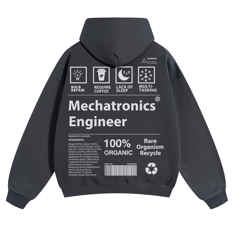 Mechatronics Engineer Unisex Casual Prints Hoodie
