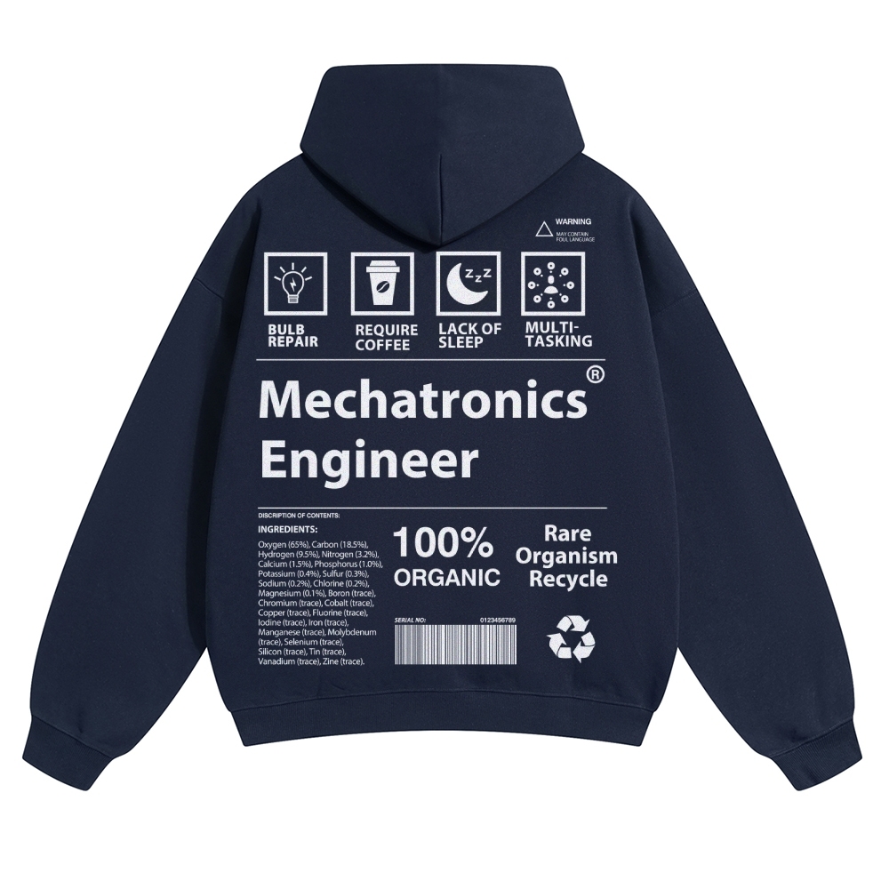 Mechatronics Engineer Unisex Casual Prints Hoodie