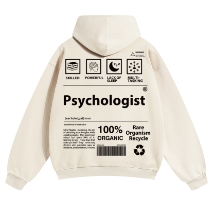 Psychologist Unisex Casual  Prints Hoodie