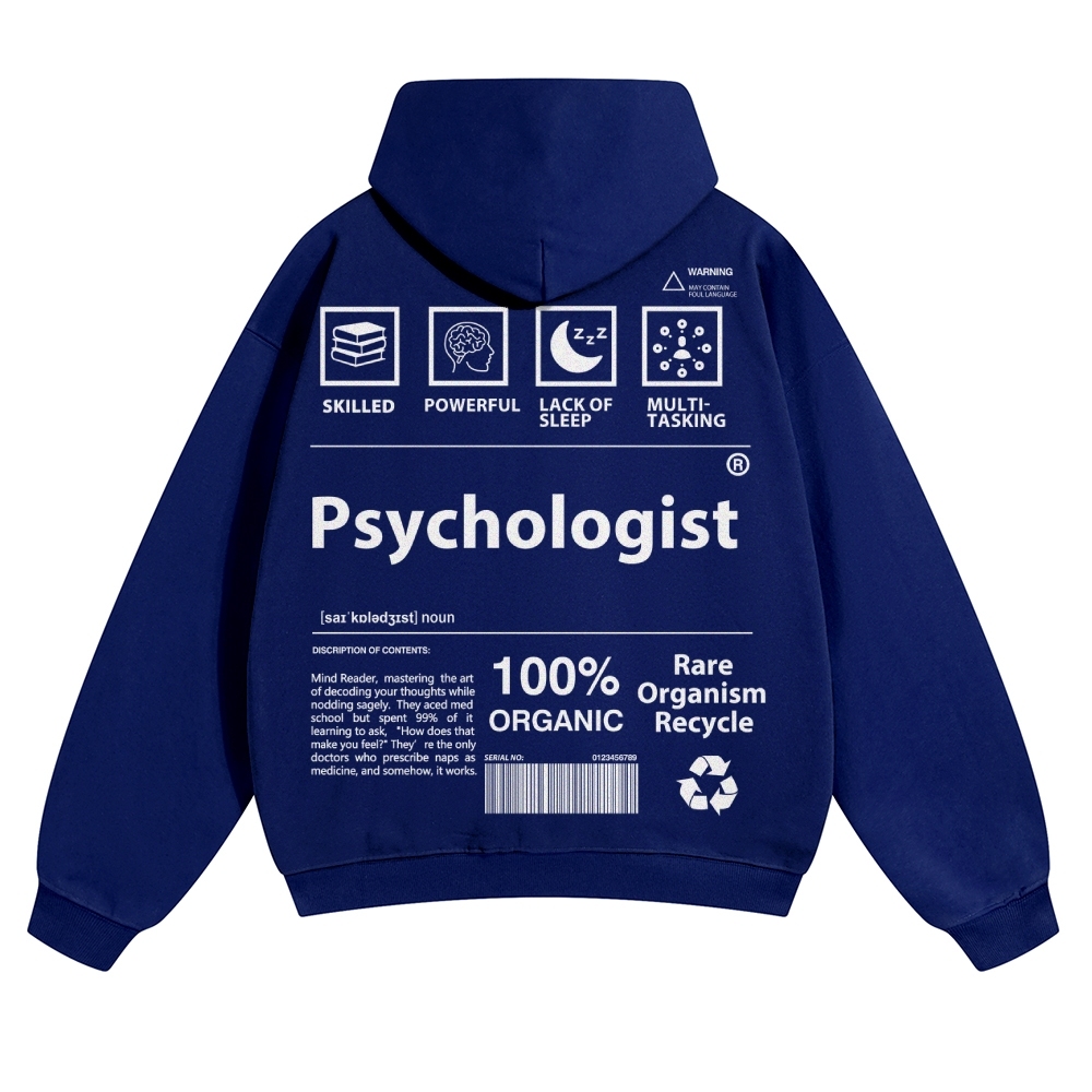Psychologist Unisex Casual  Prints Hoodie