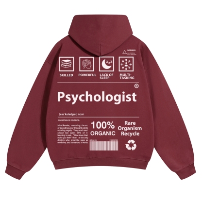 Psychologist Unisex Casual  Prints Hoodie