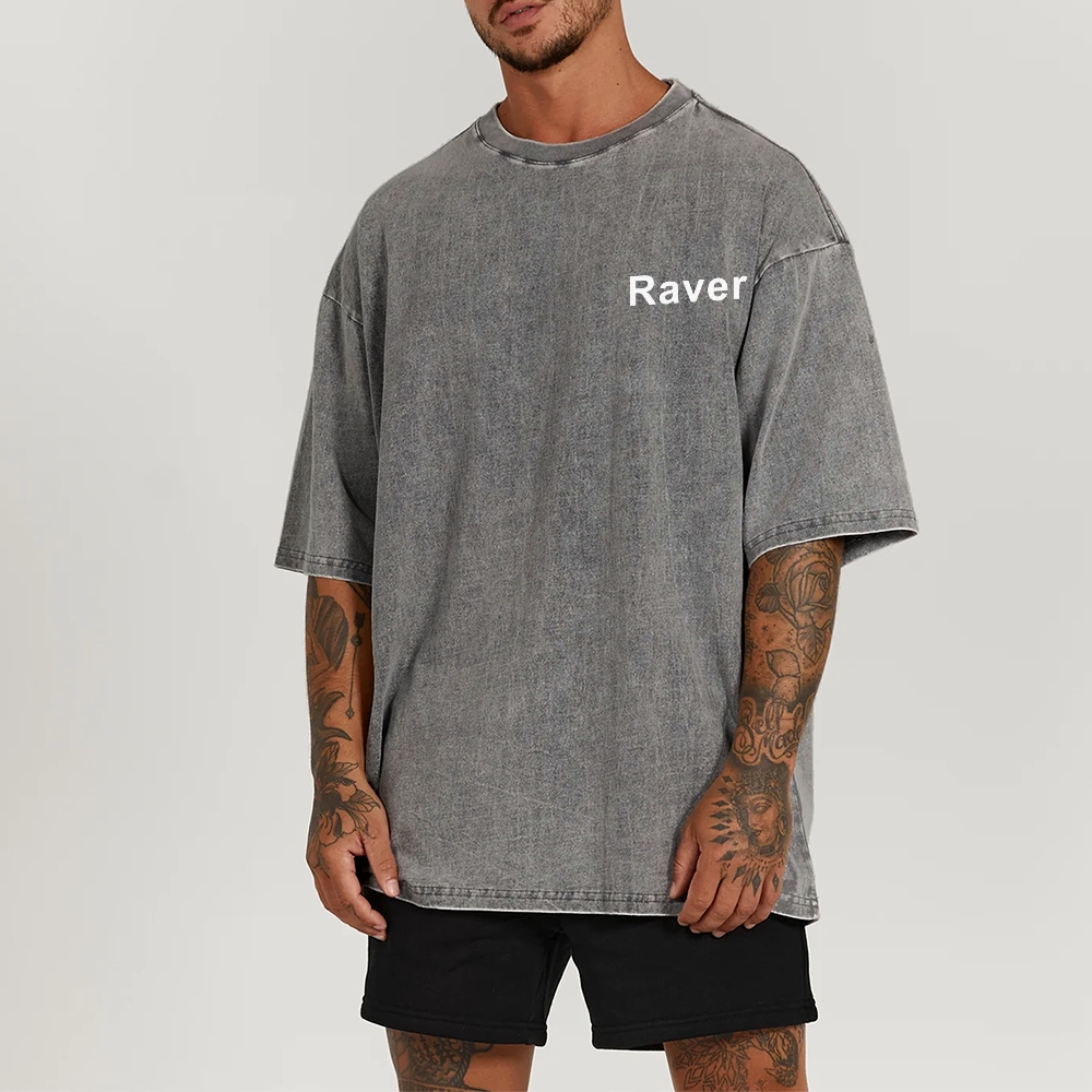 Raver Unisex Fit Washed T-Shirt