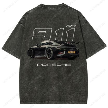 911 Racing Cars Unisex Fit Washed T-Shirt