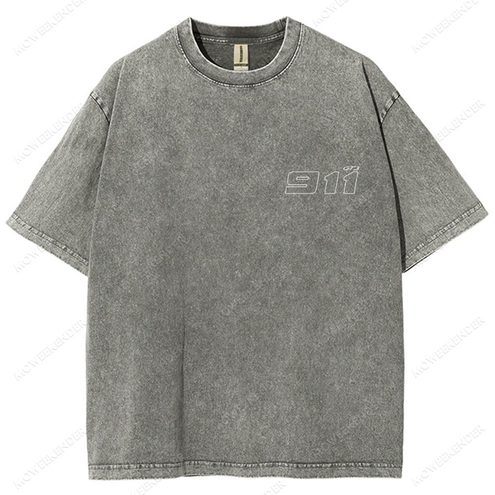 911 Racing Cars Unisex Fit Washed T-Shirt