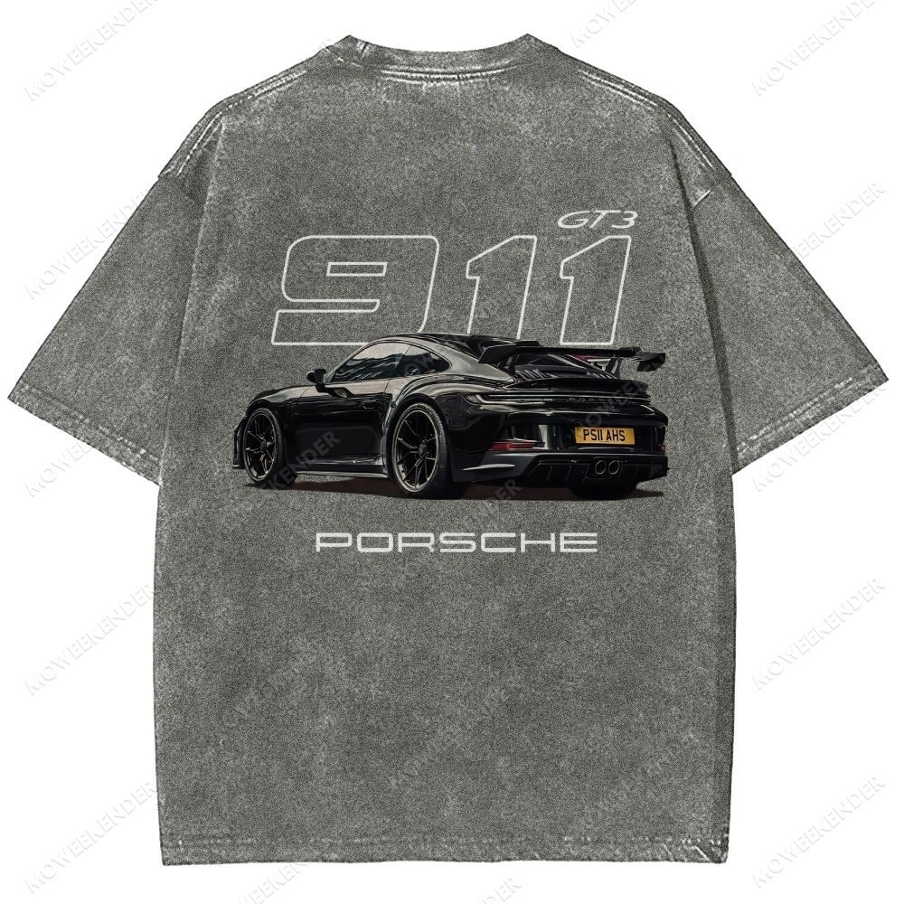 911 Racing Cars Unisex Fit Washed T-Shirt