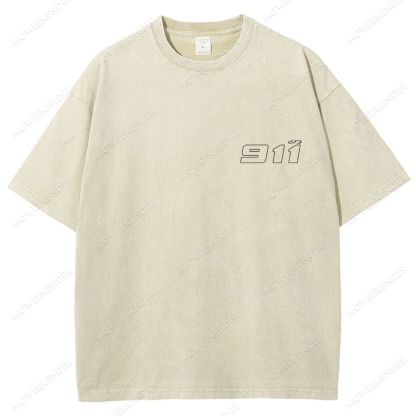 911 Racing Cars Unisex Fit Washed T-Shirt