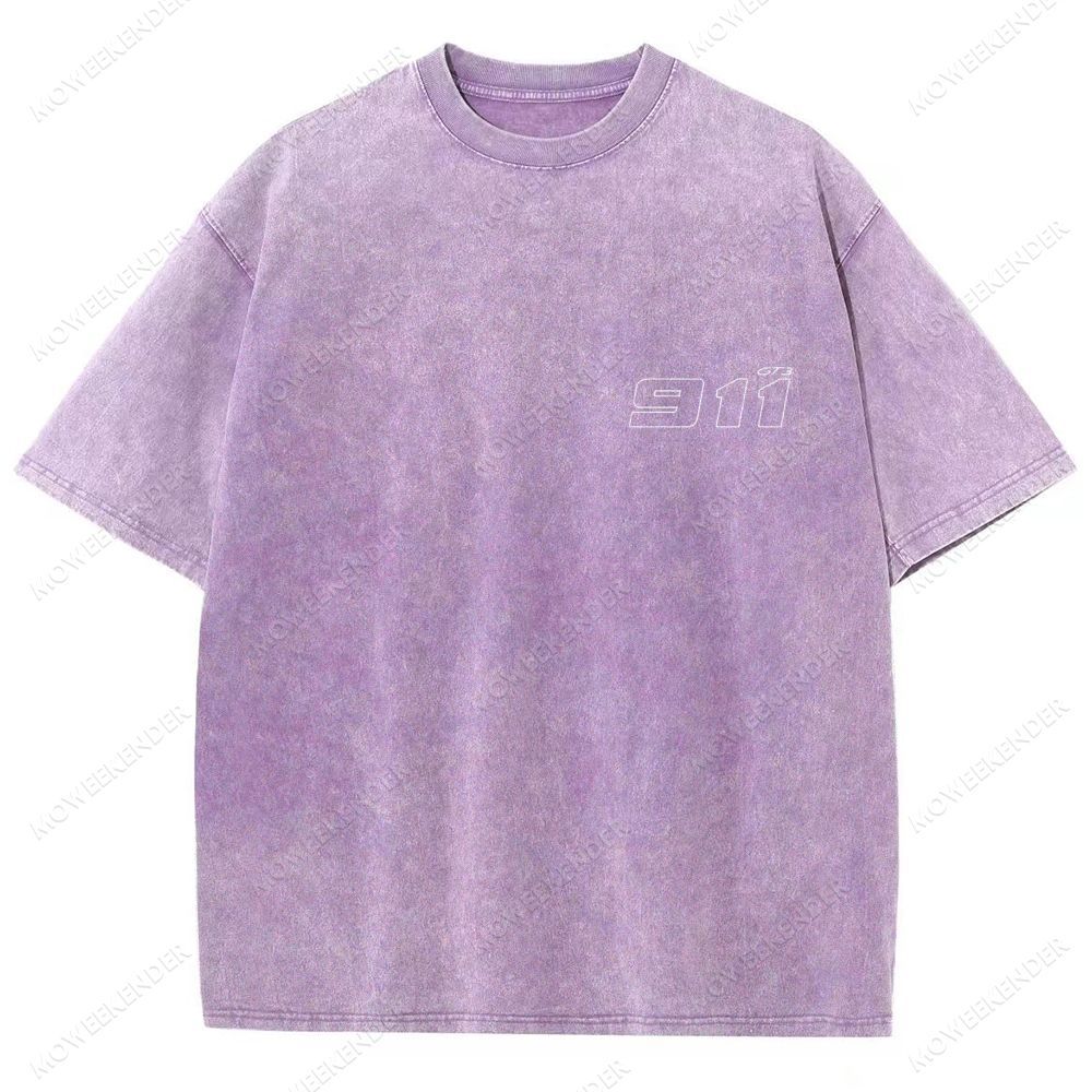 911 Racing Cars Unisex Fit Washed T-Shirt