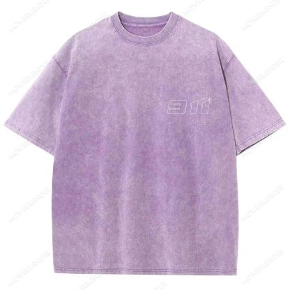 911 Racing Cars Unisex Fit Washed T-Shirt