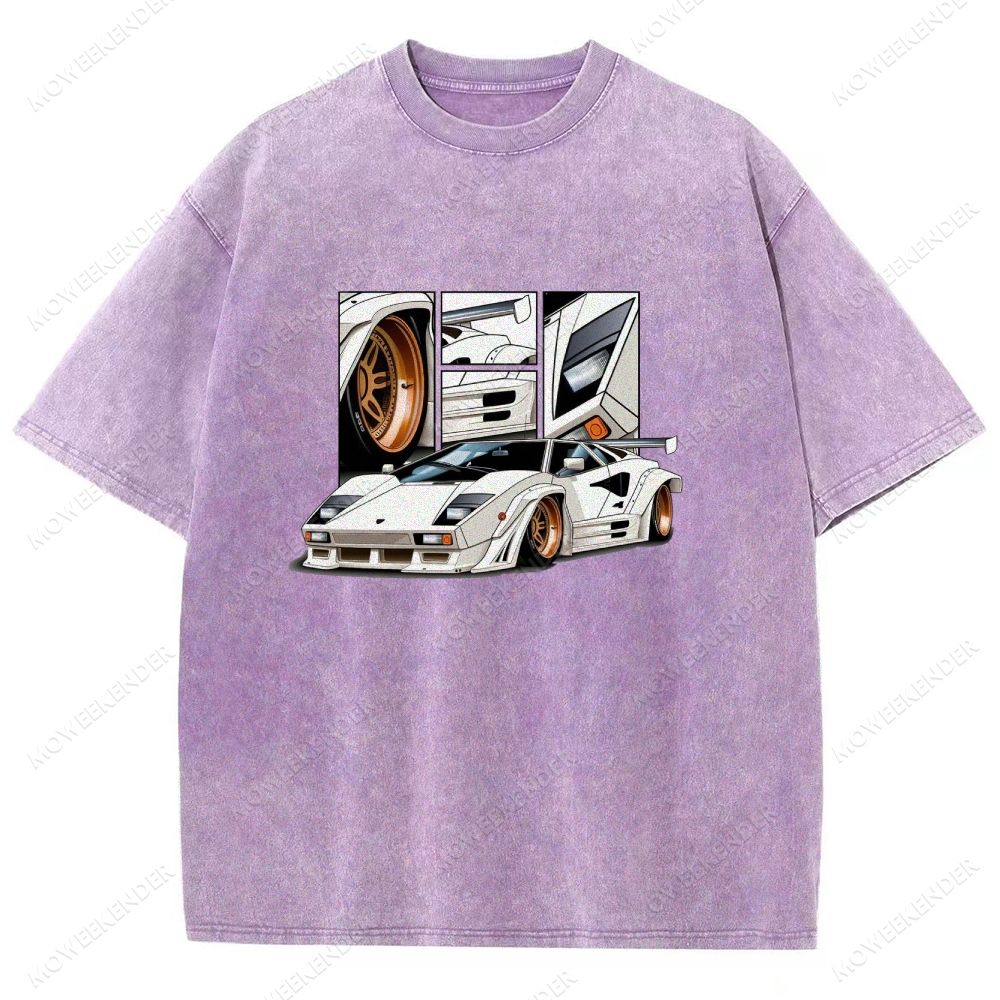 Racing Cars Unisex Fit Washed T-Shirt