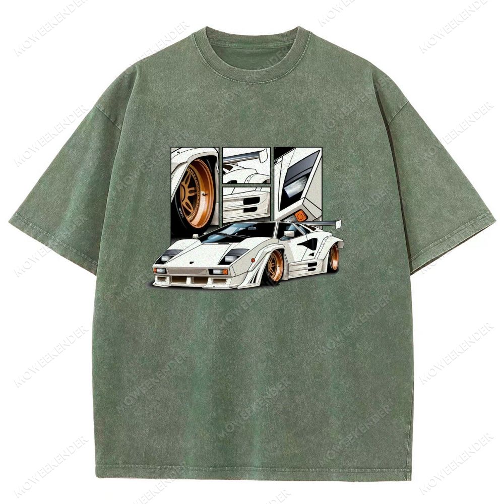 Racing Cars Unisex Fit Washed T-Shirt