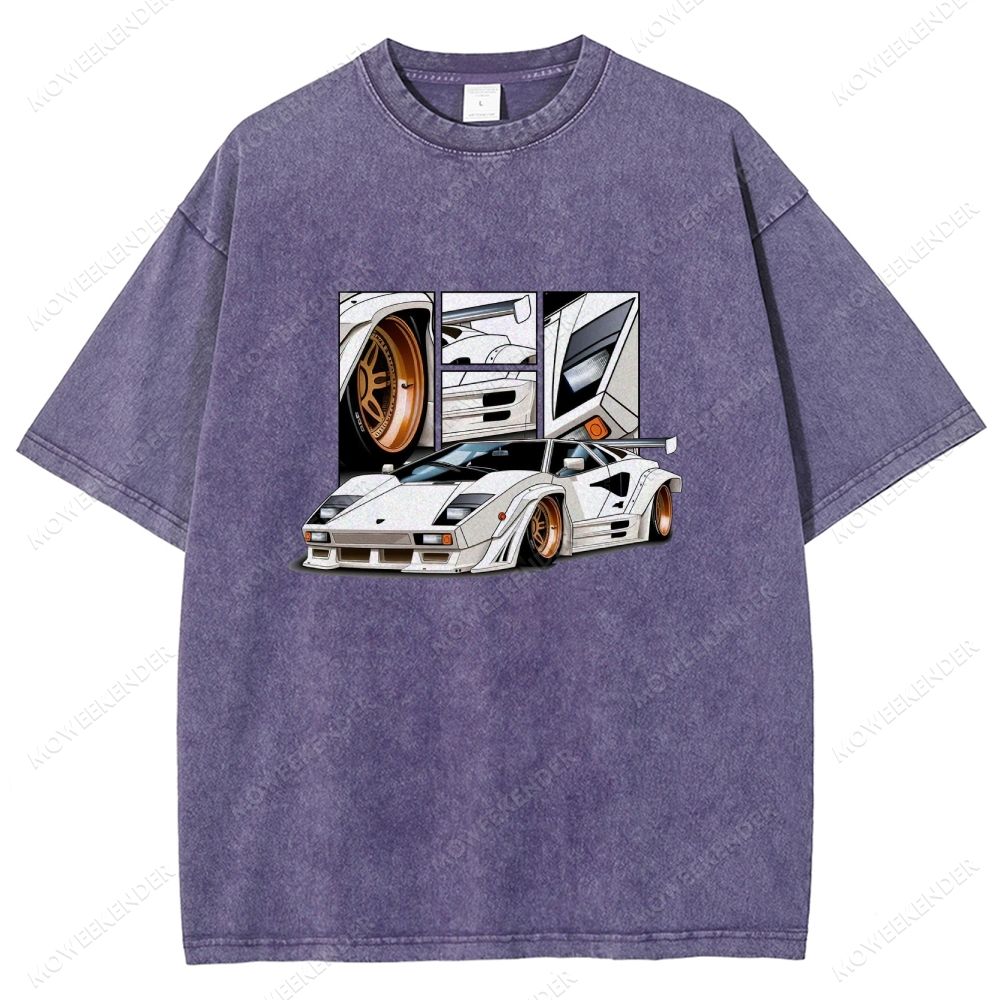 Racing Cars Unisex Fit Washed T-Shirt