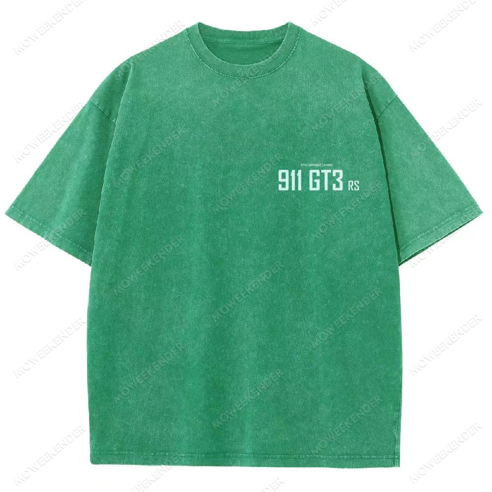 Racing Cars Poster Unisex Fit Washed T-Shirt