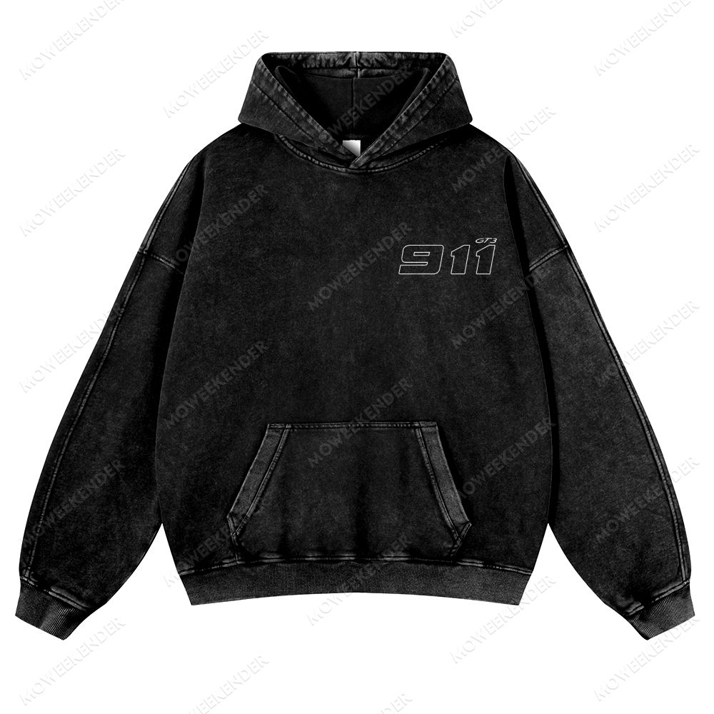 911 Racing Cars Unisex Fit Vintage Washed Hoodie