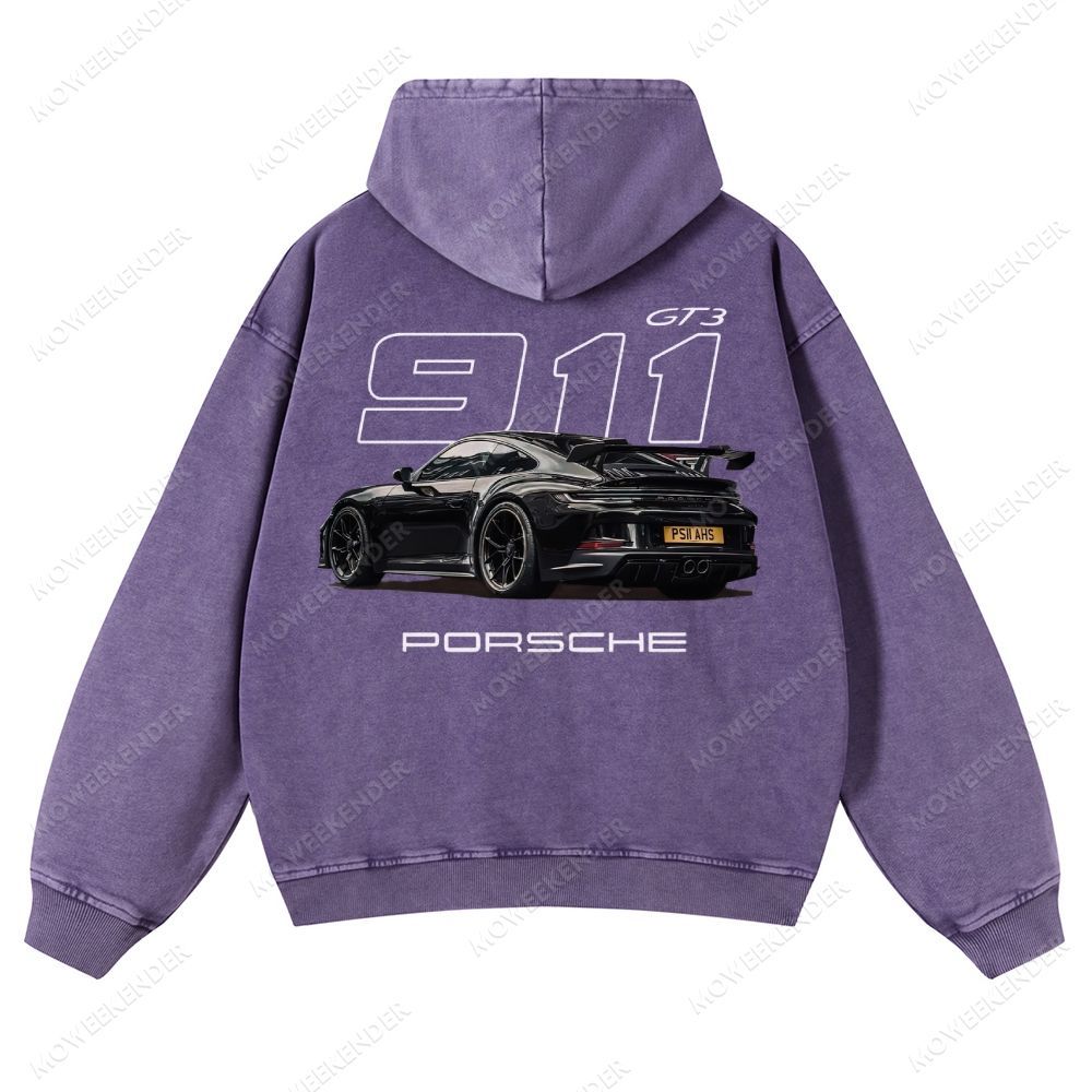 911 Racing Cars Unisex Fit Vintage Washed Hoodie