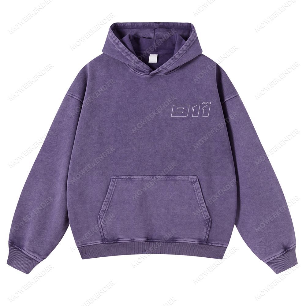 911 Racing Cars Unisex Fit Vintage Washed Hoodie