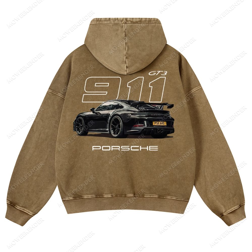 911 Racing Cars Unisex Fit Vintage Washed Hoodie