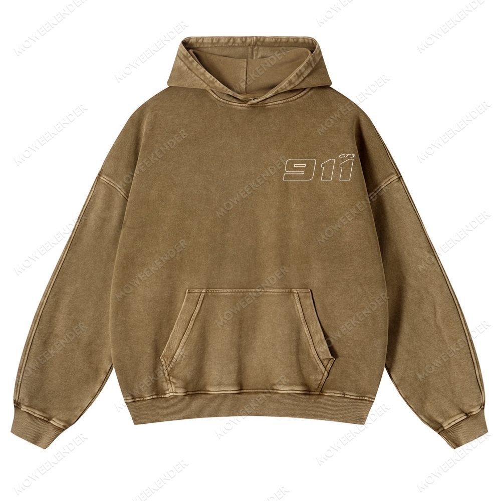 911 Racing Cars Unisex Fit Vintage Washed Hoodie
