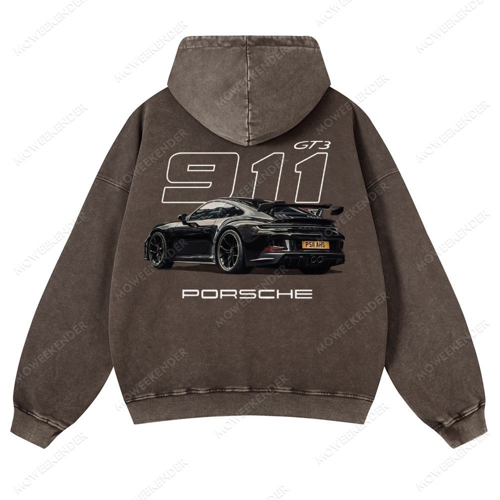 911 Racing Cars Unisex Fit Vintage Washed Hoodie