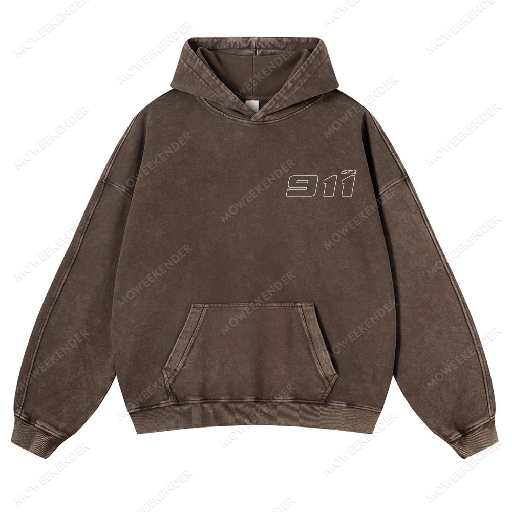 911 Racing Cars Unisex Fit Vintage Washed Hoodie