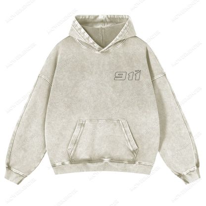 911 Racing Cars Unisex Fit Vintage Washed Hoodie