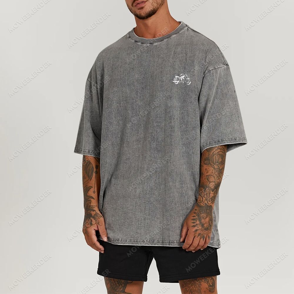 Motorcyclist Unisex Fit Washed T-Shirt