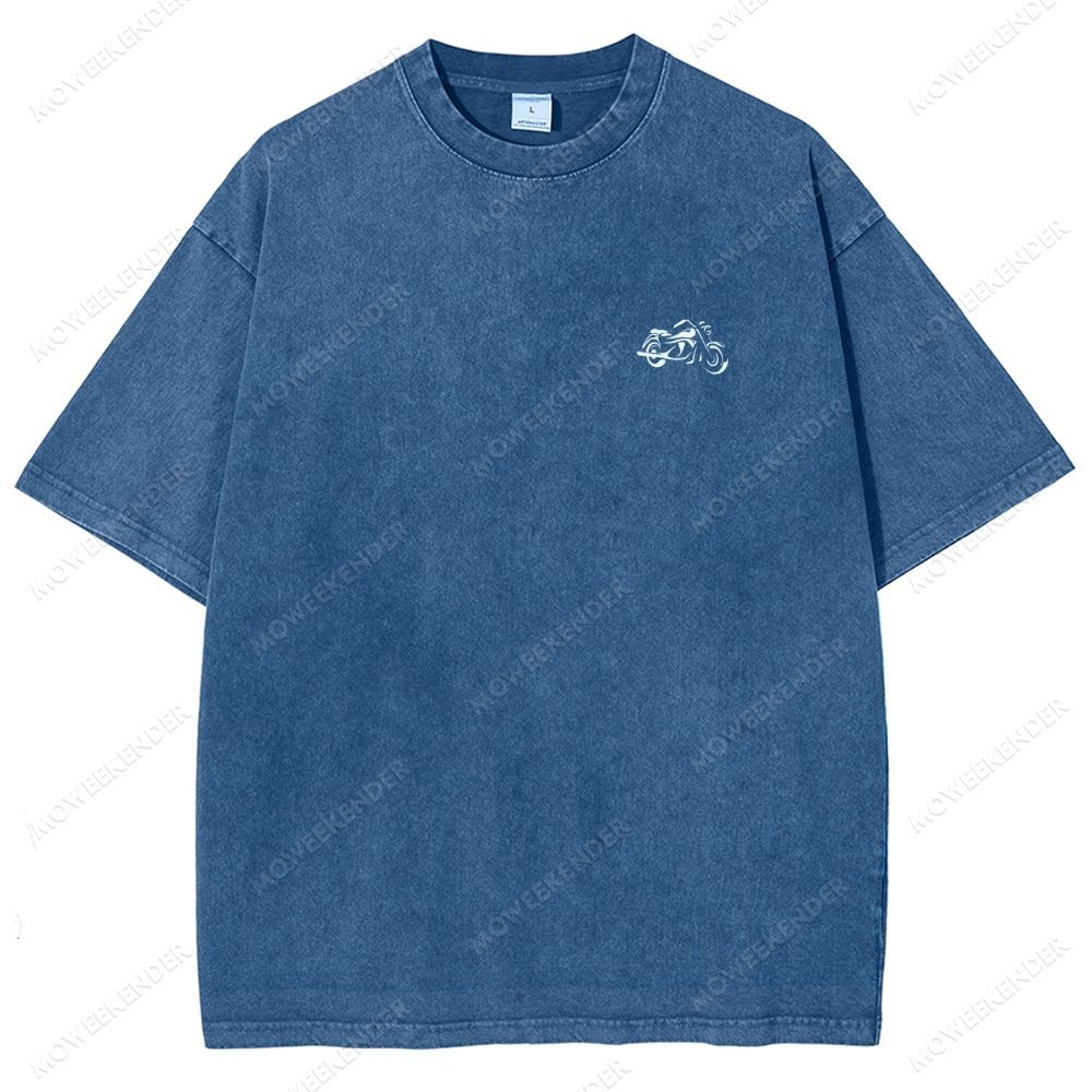 Motorcyclist Unisex Fit Washed T-Shirt