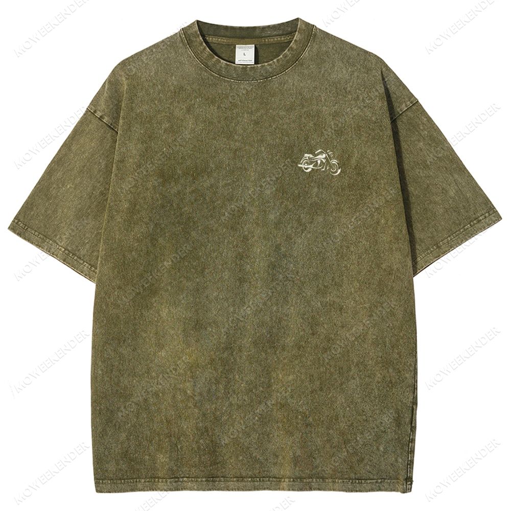 Motorcyclist Unisex Fit Washed T-Shirt