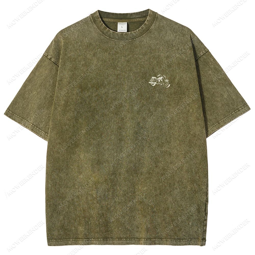 Motorcyclist Unisex Fit Washed T-Shirt