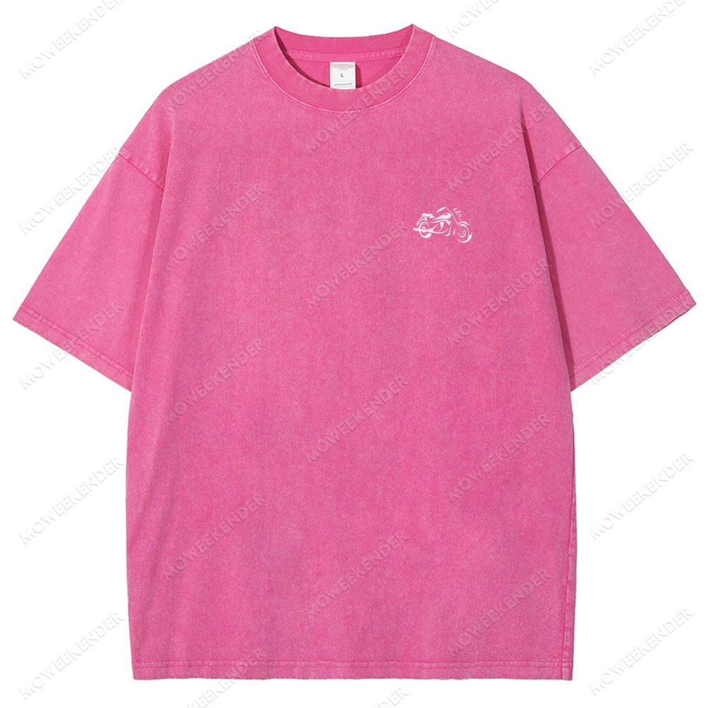 Motorcyclist Unisex Fit Washed T-Shirt