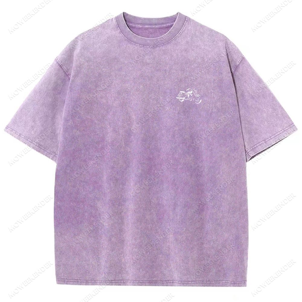 Motorcyclist Unisex Fit Washed T-Shirt