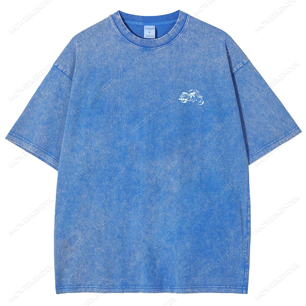 Motorcyclist Unisex Fit Washed T-Shirt