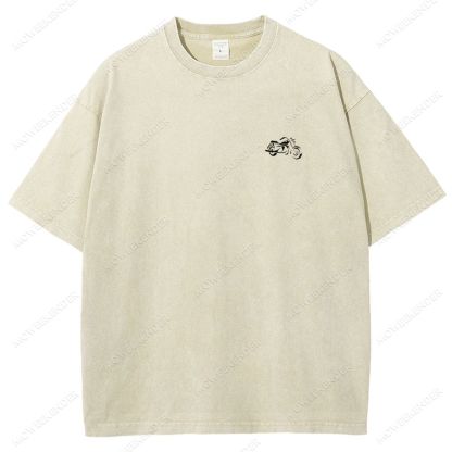 Motorcyclist Unisex Fit Washed T-Shirt
