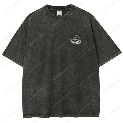Diver QR Code Custom Unisex Fit Washed T-Shirt