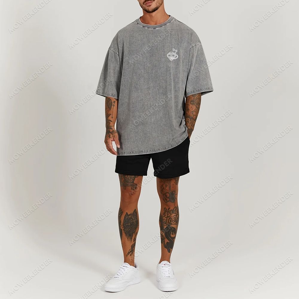 Diver QR Code Custom Unisex Fit Washed T-Shirt